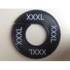 Maatring 9 cm zw/wit XXXL Td05602906